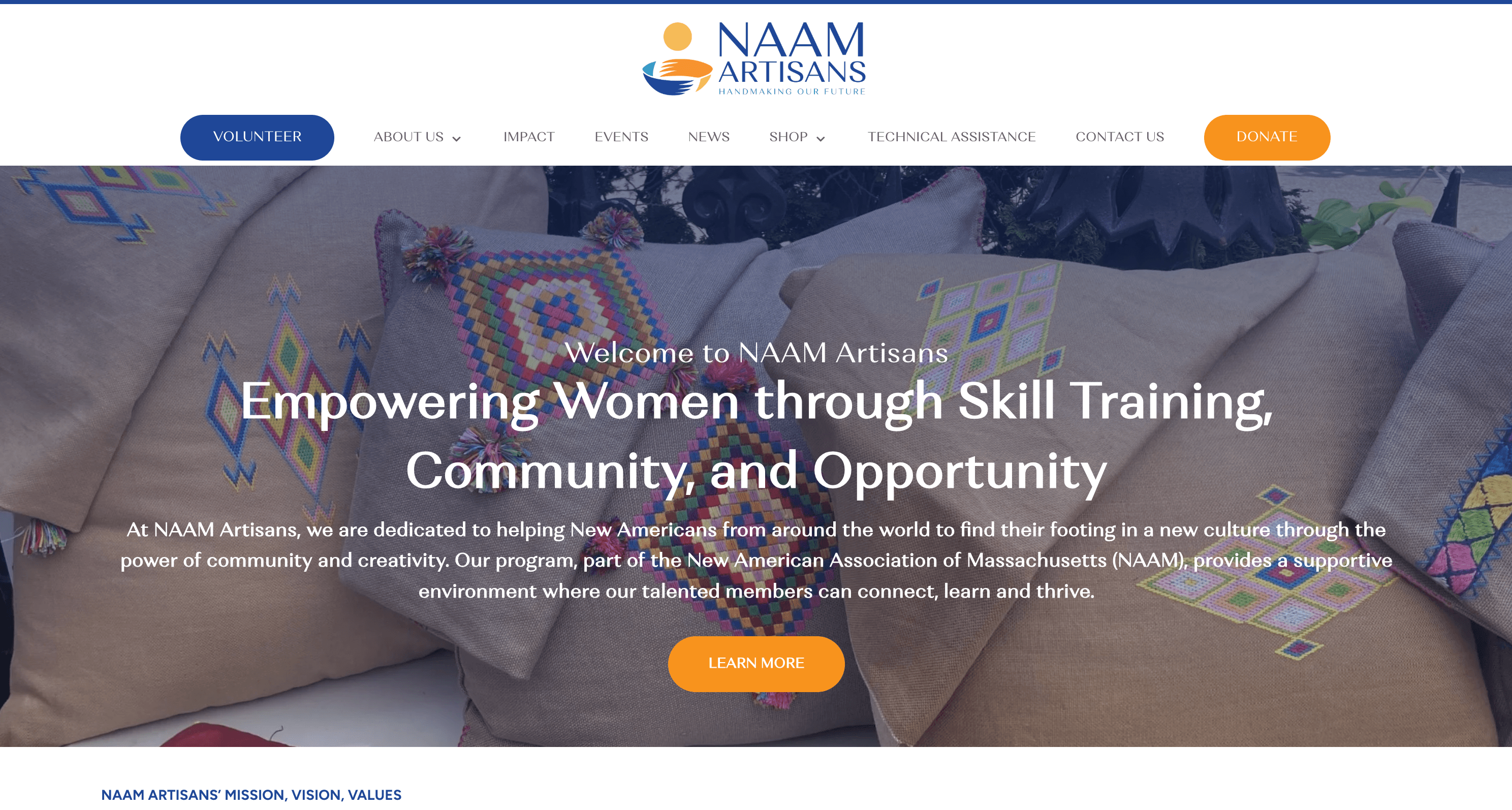 NAAM Artisans website